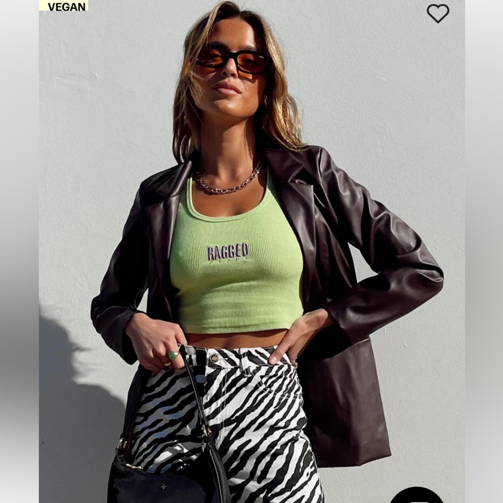 Princess Polly Brown Leather Jacket
